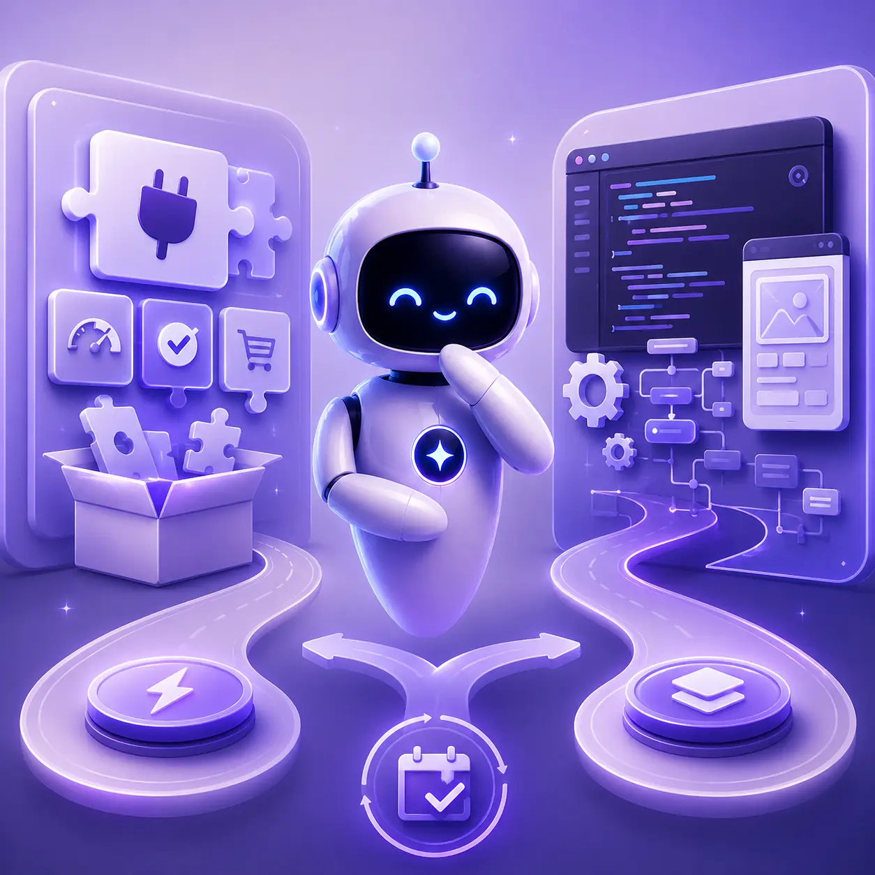 web-vibe-פיתוח אתרים חכם-תמונה לפוסט תוסף מוכן או פיתוח ייעודי: איך מחליטים בלי להתחרט בעוד חצי שנה